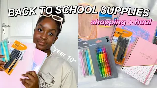 back to school supplies shopping + haul 2022! *year 10*