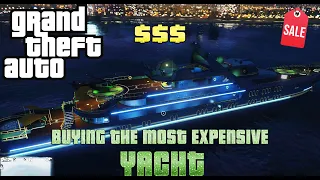 SUPER YACHT on SALE - GTA 5 Online BUYING AND CUSTOMIZING most EXPENSIVE Yacht NEW Discount