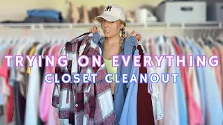 BIGGEST Closet Cleanout Ever to Prep for our DREAM TRANSFORMATION! *TRYING ON EVERYTHING*