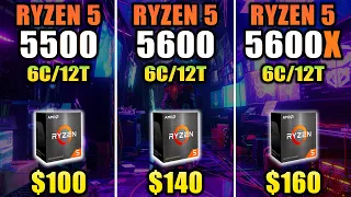 R5 5500 vs R5 5600 vs R5 5600X - How Much Performance Difference?