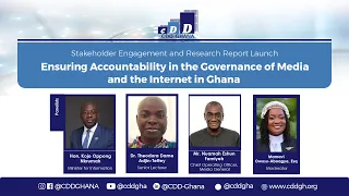 Research report launch: Ensuring Accountability in the Governance of Media and the Internet.