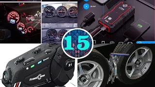 15 BEST CAR & MOTORCYCLE ACCESSORIES 2021 FROM ALIEXPRESS & AMAZON|COOL GADGET ELECTRONICS REVIEW