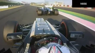 Kimi Raikkonen's cunning pass on Nico Hulkenberg - 2013 Japanese GP