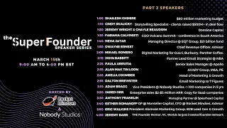 The SuperFounder Speaker Series (March 2024) Part Two