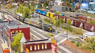 Beautiful Large Model Railroad layout in HO scale