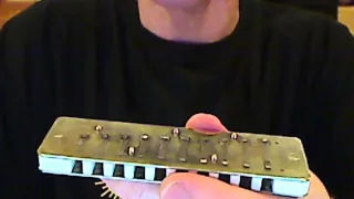 Adjusting Stuck Draw Reed On Diatonic Harmonica