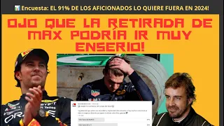 LA RETIRADA DE MAX VA ENSERIO Y EL 91% DE LA GENTE LO QUIERE FUERA 📊