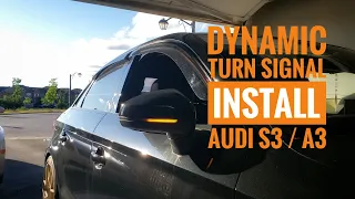 Dynamic Turn Signal Installation on Audi S3 / A3 / RS3