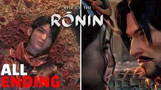 All Endings Rise of the Ronin (Kill Your Blade Twin vs Spare your Blade Twin) 2024