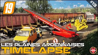 Loading Train With Dirt, Creating Train Loading Space ⭐ FS19 Les Plaines Ardennaises V2 Timelapse