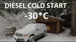Extreme DIESEL cold start compilation #90 -30*C | холодный запуск дизелей зимой в мороз -30