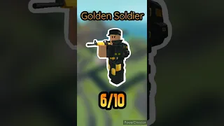 Rating Golden Skins in TDS #towerdefensesimulator #roblox #shorts