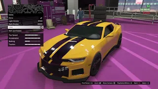 Customizing The New Declasse Vigero ZX to look like Bumblebee from The Transformers Movie "GTA 5"