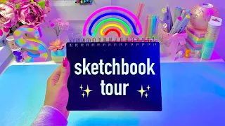 sketchbook tour 2023 ❤︎ inspiration & positivity 🌸🌱