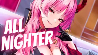 Nightcore - All Nighter (Lyrics) (Sped up)