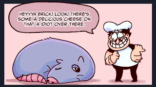 Pizza Tower Comic Dub - Brick and Cheese