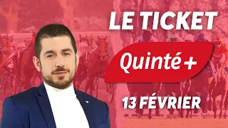 PRONOSTICS QUINTÉ LUNDI 13 FÉVRIER - VINCENNES