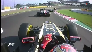 Romain Grosjean onboard start Japanese GP 2012