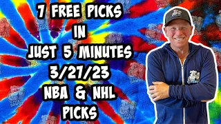 NBA, NHL, NCAAB Best Bets for Today Picks & Predictions Monday 3/27/23 | 7 Picks in 5 Minutes