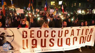 "Нет убийцам!" Митинг против Путина в Ереване