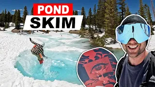 Pond Skim Snowboarding at Mammoth Mountain
