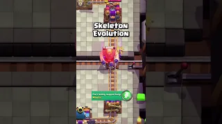 Skeleton Evolution Gameplay and What it Does! #clashroyale #supercellcreator #shorts