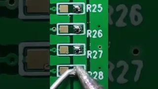 How to soldering smd resistor(10k ohm)without hot air station Hand soldering Techniques #capacitor
