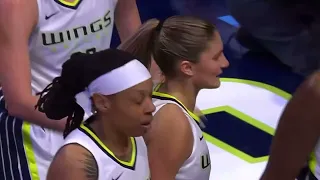 Last two minutes in first half of Indiana Fever vs Dallas Wings