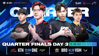 AIC 2022 Quarter Final Day 3 - Garena AOV Indonesia