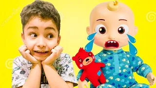 Miss Polly Had a Dolly Kids Song | Ethan and Cocomelon JJ Doll Pretend Play Sing Along