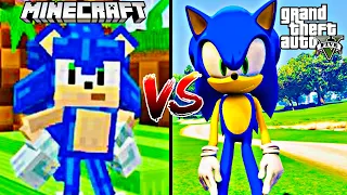 Minecraft Sonic vs GTA 5 Sonic - Who is Best?