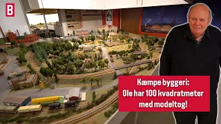 Kæmpe byggeri: Ole har 100 kvadratmeter med modeltog