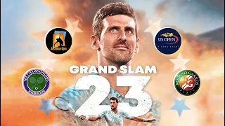 Novak Djokovic ALL 23 GRAND SLAM CHAMPIONSHIP POINTS