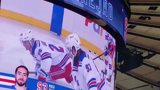 NY Rangers warm ups.