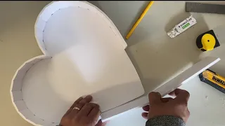 How to make Heart Shaped Box DIY /Fillable / Mosaic