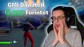 12.000 Forintot Küldtem Egy Fortnite Streamernek És Ez Történt...