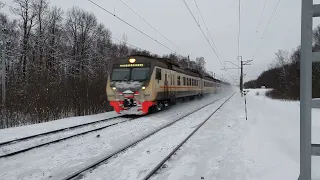 Скоростное ведёрко! ЭД4М-0489 поезд №6303 Москва-Малоярославец