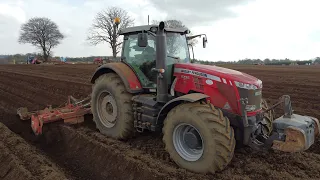 Kilmore Potatoes planting rooster potatoes in a 110 acre field in Clonroche ~ 380 horsepower Massey