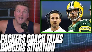 Pat McAfee Reacts To Matt LaFluer Talking Rodgers Situation, Signing Blake Bortles