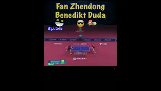 table tennis Fan Zhendong vs Benedikt Duda moments #shorts #bestpoint