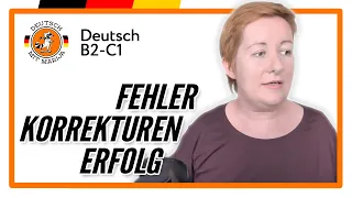 Fehler, Korrekturen, Erfolg - Livestream mit Marija für B2, C1