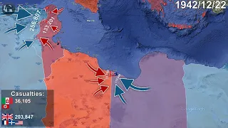 WWII North African Campaign Every Day using Google Earth
