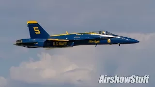 US Navy Blue Angels Sneak Passes - EAA AirVenture Oshkosh 2017