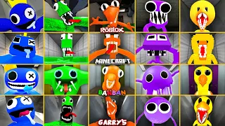 ROBLOX Rainbow Friends EVOLUTION of ALL JUMPSCARES in All Games #3 (Minecraft, Garry's Mod, Banban)