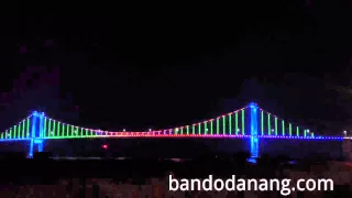 Thuan Phuoc Bridge in night. Da Nang city - Viet Nam - nhadatdanang.com