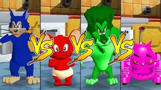 Tom and Jerry in War of the Whiskers Butch Vs Robot Cat Vs Nibbles Vs Lion (Master Difficulty)
