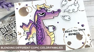 How to Blend Copic Markers from Different Color Families | TRHD Caffeinated Dragon