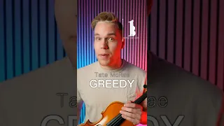 MAKING-OF | greedy by TATE McRAE (ONEVIOLIN cover) #coversong #violincover #instrumental #violin