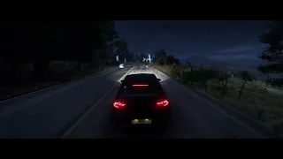 Chill night drive in FULL BLACK Golf 7R - Foza Horizon 5