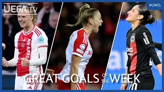 #UWCL Great Goals Matchday 6 | Hoekstra, Gwinn Acikgöz...